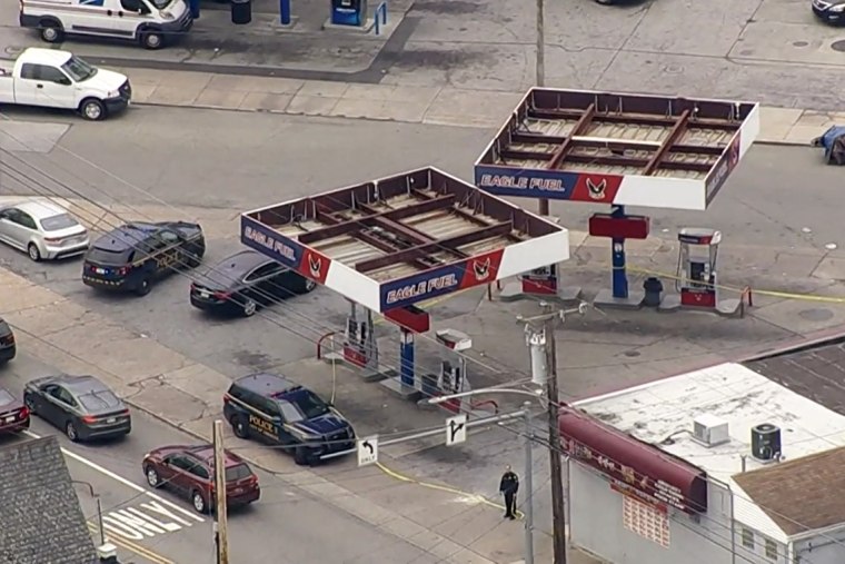 A 2-year-old boy accidentally shot and killed a 4-year-old girl at a Delaware County gas station Tuesday morning, police said.