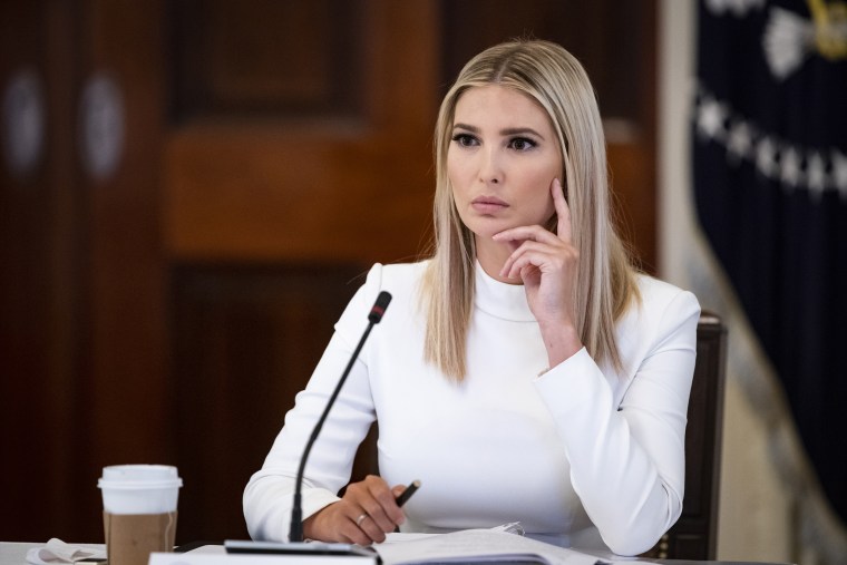 Ivanka Trump, assistant to U.S. President Donald Trump, listens during an American Workforce Policy Advisory Board meeting in the East Room of the White House in Washington, D.C., U.S., on Friday, June 26, 2020. The board, co-chaired by Ivanka Trump and Commerce Secretary Wilbur Ross, is hosting their sixth meeting and are joined by members of the National Council for the American Worker.