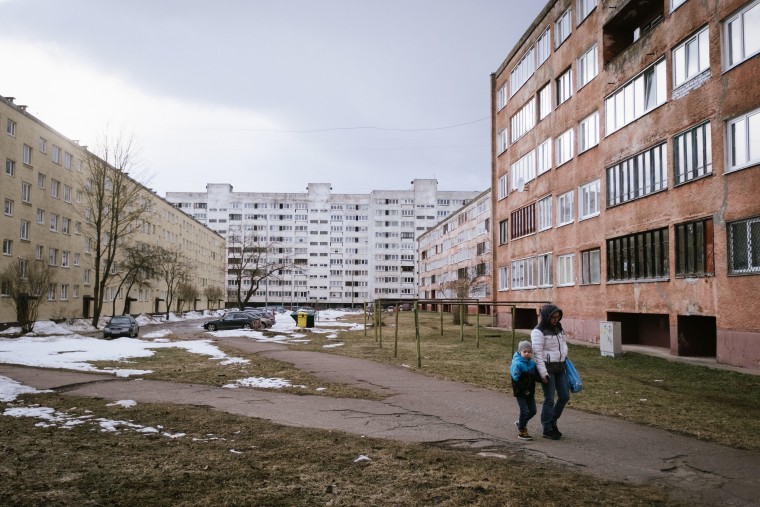 A residential area in the suburbs of Narva. 
