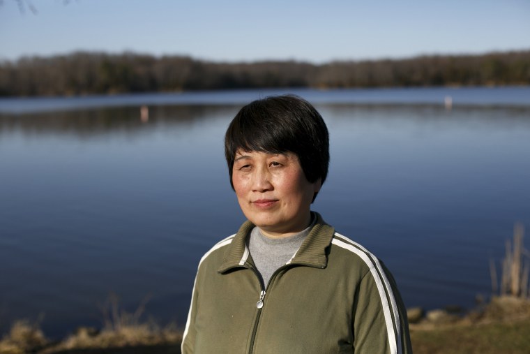 Image: Sherry Chen near her home in Wilmington, Ohio, on April 1, 2015.