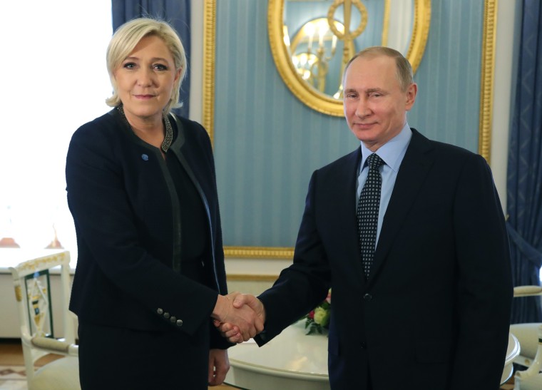 Image: Marine Le Pen, Vladimir Putin