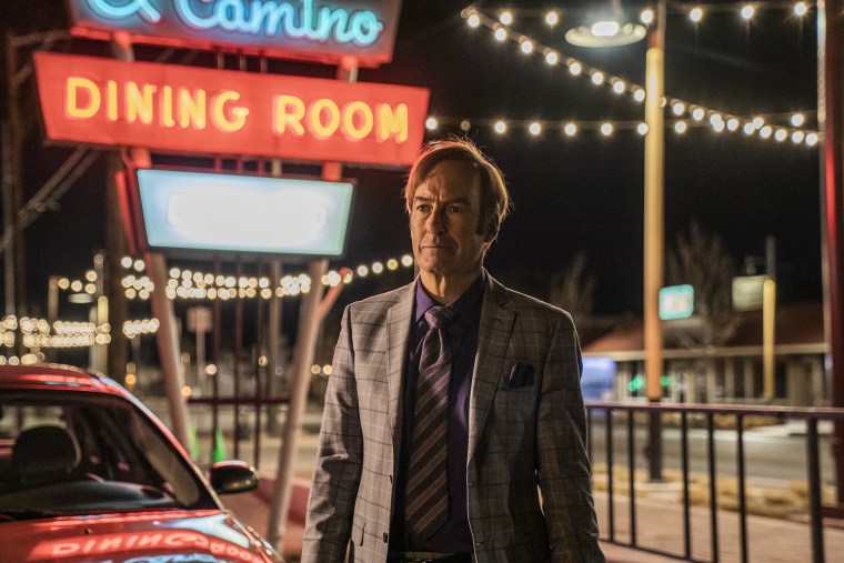 Bob Odenkirk as the low-rent scam artist Jimmy McGill (also known as Saul Goodman) on the AMC tragicomedy "Better Call Saul."