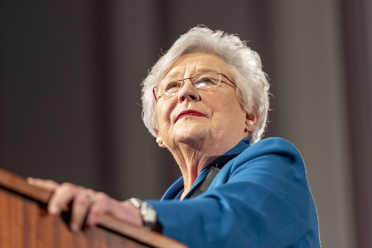 Alabama Gov. Kay Ivey addresses legislators in Montgomery in 2020.