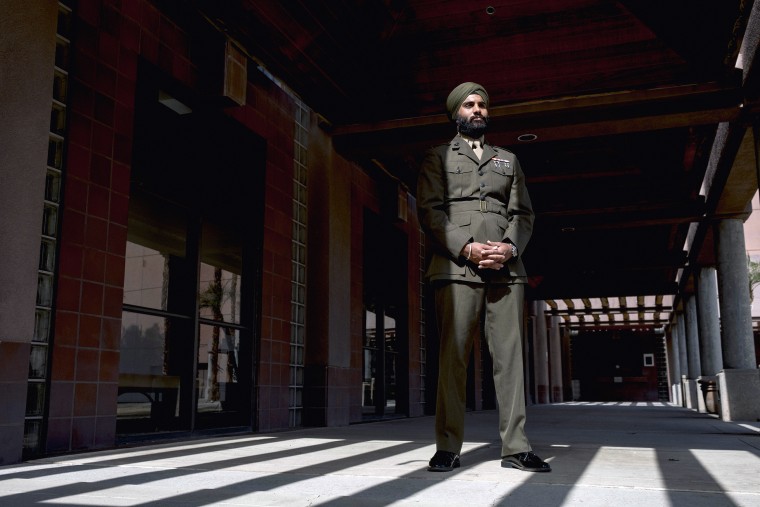 Image: Capt. Sukhbir Singh Toor in Palm Springs, Calif., on Oct. 18, 2021.