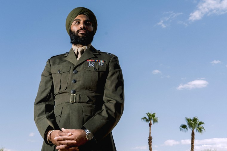 Image: Capt. Sukhbir Singh Toor has served in the Marines since 2017.