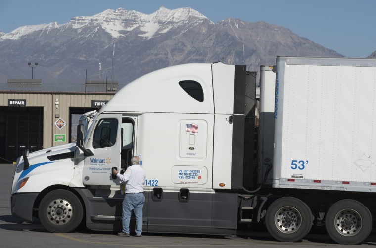 Image: Walmart truck driver