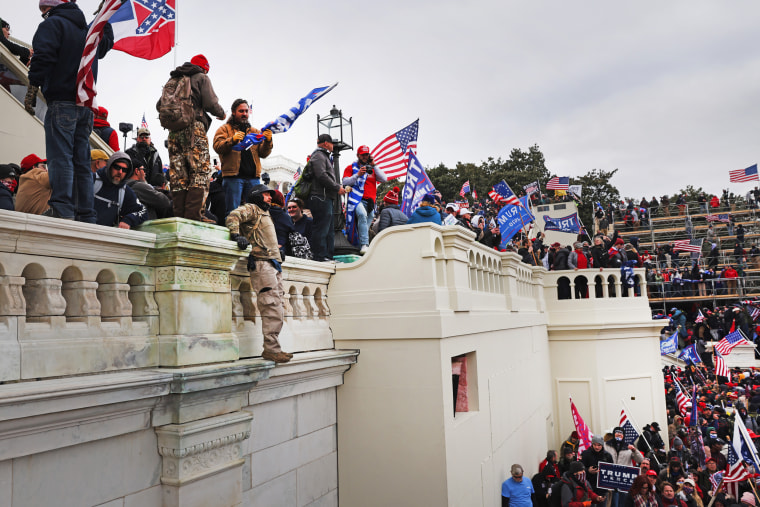 Donald Trump supporters storm the Capitol building