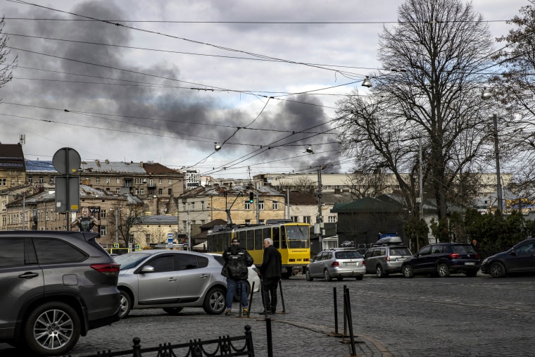 Missile strikes on Lviv