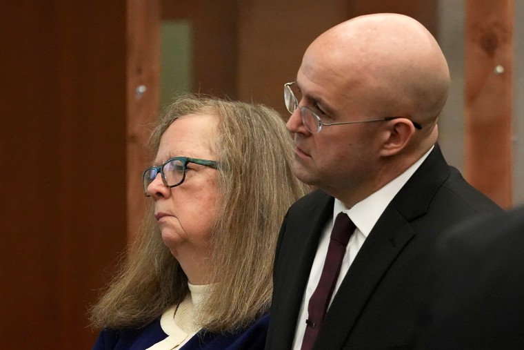 Prosecutors Janet Grubb and David Zeyen at the trial of William Husel in Columbus, Ohio, on Feb. 22.