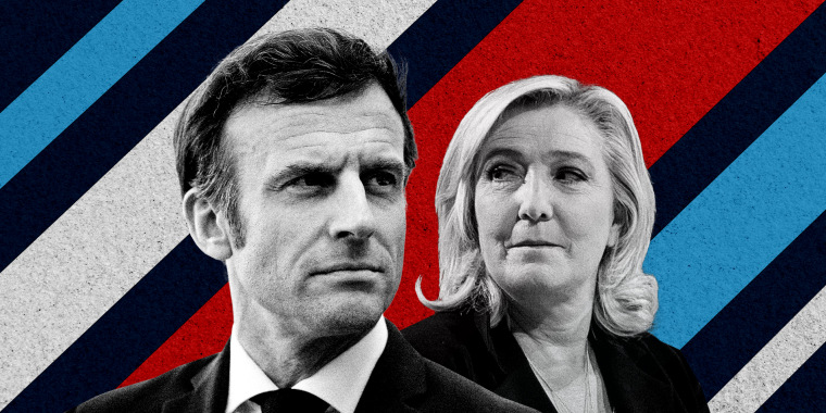 France Election 2022 Emmanuel Macron vs Marine Le Pen.