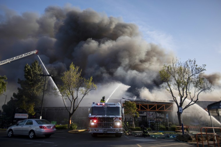 Warehouse fire