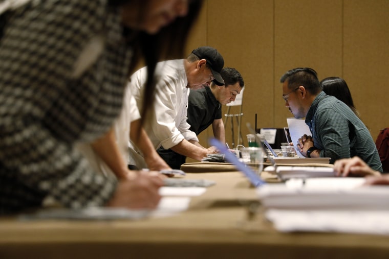 Residents Vote During The Nevada Democratic Presidential Caucus