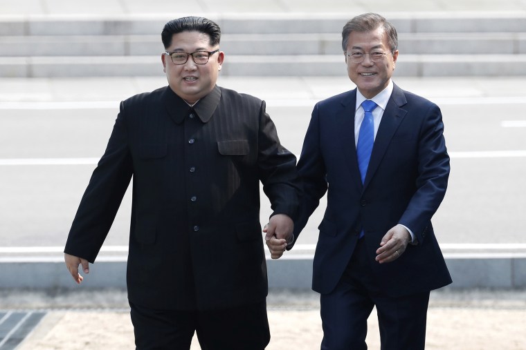 Kim Jong Un,Moon Jae-in