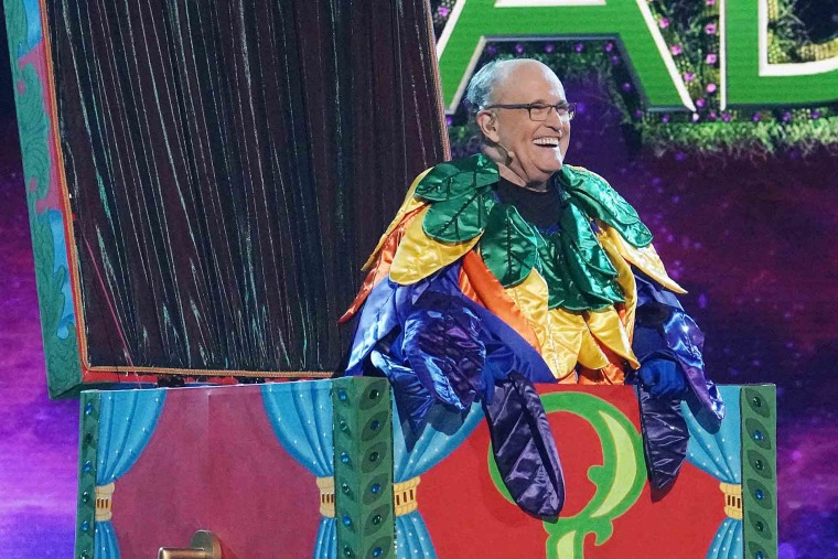 Rudy Giuliani was unmasked on an episode of "The Masked Singer" that aired April 20. 