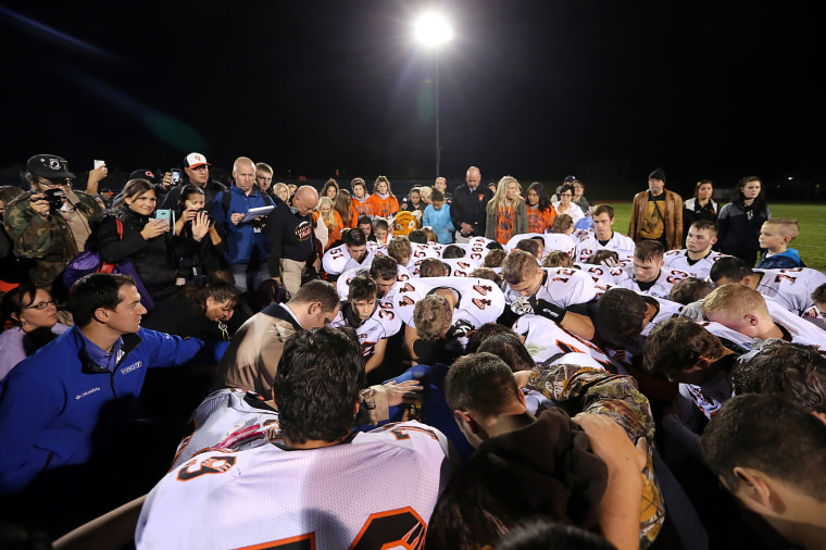 Post game prayer