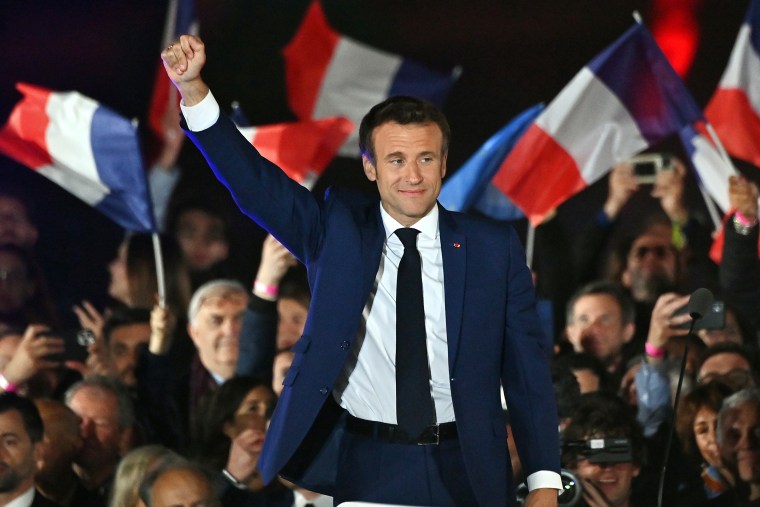 Image: BESTPIX - Emmanuel Macron's Supporters Celebrate Re-Election In France's 2022 Presidential Race