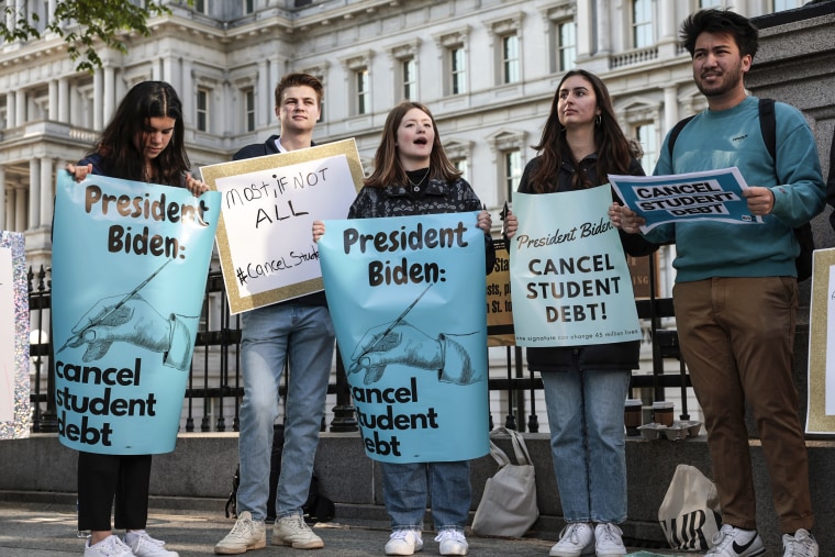 Image: Students And Loan Activists Rally For The Cancellation Of Student Debt