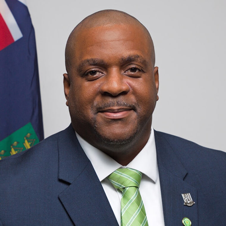 British Virgin Islands Premier Andrew A. Fahie.