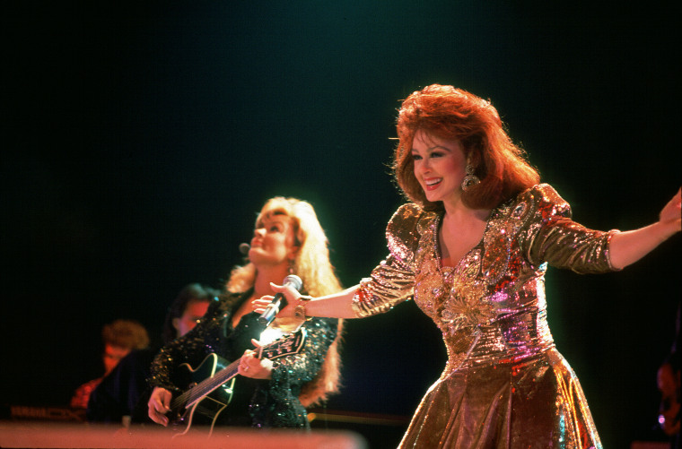 The Judds Perform Onstage