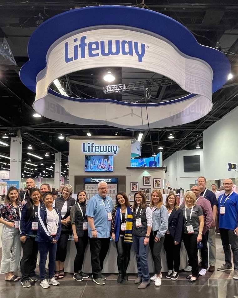 The Lifeway Foods team at Expo West earlier this year.