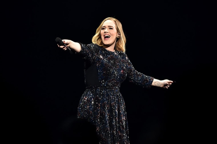 Adele performing at Genting Arena