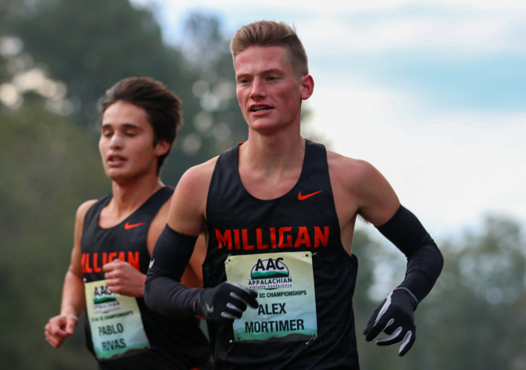 Milligan University runner Alex Mortimer (right) said he suffered a broken leg and a dislocated shoulder from a car crash that killed one of his teammates.