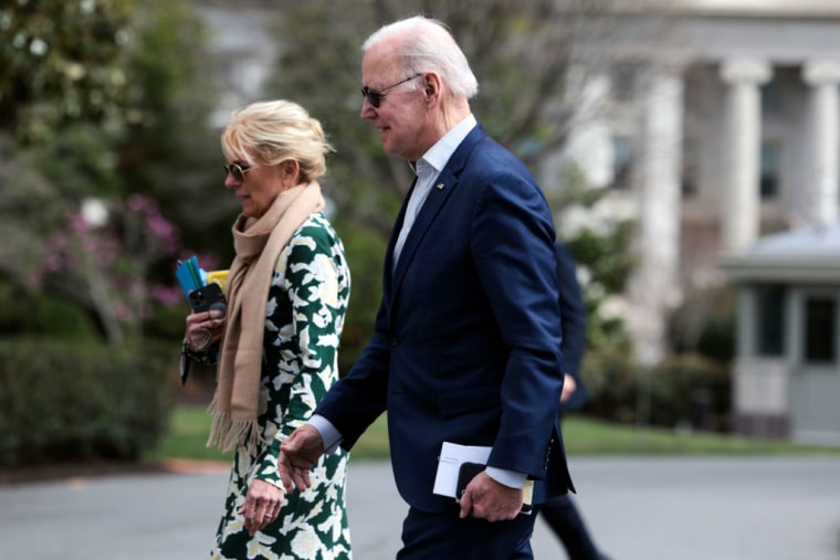 El presidente, Joe Biden, y la primera dama, Jill Biden.