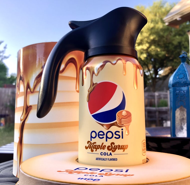 Pepsi and IHOP jokingly(?) suggest using the spout to pour their latest offering directly into your mouth. I strongly considered it.