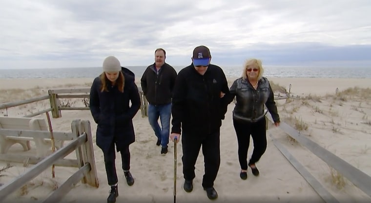 Paul Roberts has had plenty of people looking out for him, including neighbors Erin and Rich Obermayer (left) and his own daughter, Pat (right).