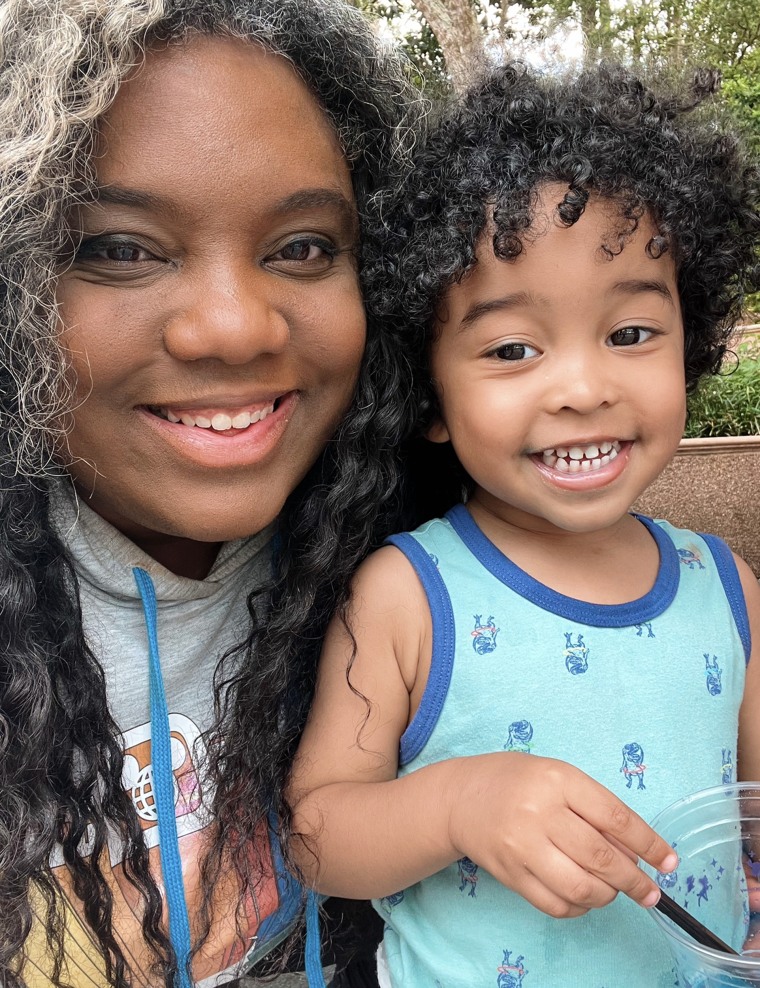 Mom, author and artist Morgan Harper Nichols, pictured here with her 2-year-old son, Jacob, was diagnosed with autism as an adult. She said she wishes there was better representation of autistic people across all media.