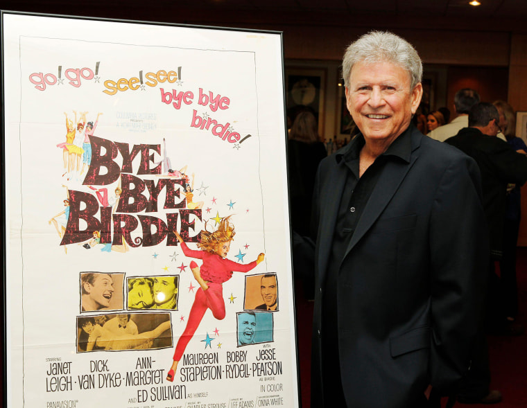 Singer Bobby Rydell poses at the premiere of a digital restoration of his 1963 film musical comedy 'Bye Bye Birdie' at the Academy of Motion Picture Arts & Sciences in Beverly Hills, California April 27, 2011.