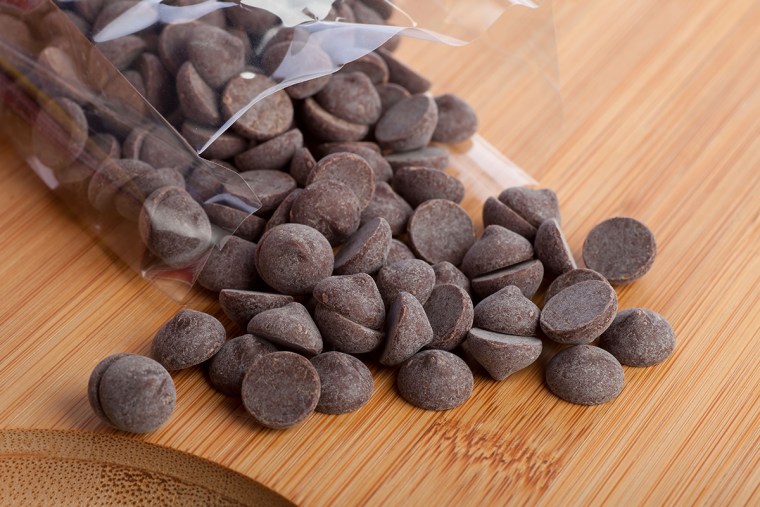 Unopened bags of chocolate chips will last for two to four months in your pantry.