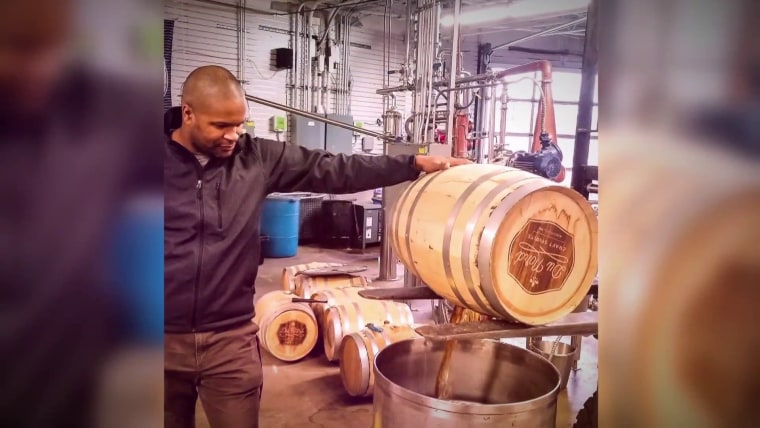 Chris Montana makes spirits with his wife, Shanelle, at "Du Nord Social Spirits," the first Black-owned distillery in the United States.