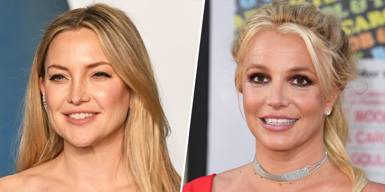 Kate Hudson and Britney Spears shared a sweet exchange on social media. 