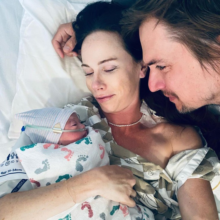 Barbara Bush and Craig Coyne welcomed baby Cora Georgia in September.