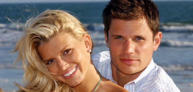 Jessica Simpson and Nick Lachey Portrait Session - August 1, 2003