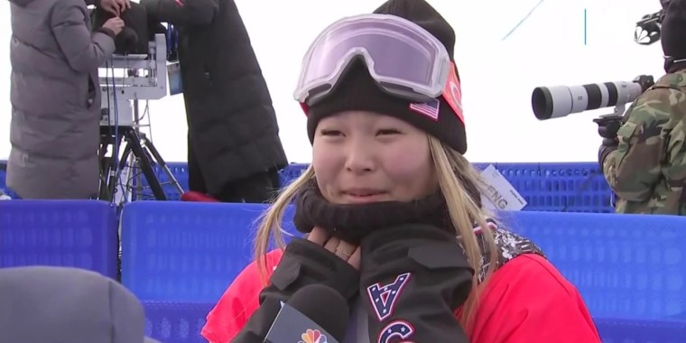 Chloe Kim at the 2022 Beijing Olympics.