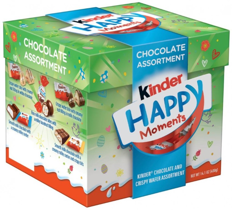 The recalled Kinder chocolate product Happy Moments.