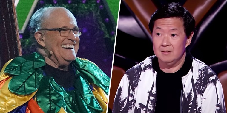 Rudy Giuliani's appearance on "The Masked Singer" was enough to make judge Ken Jeong walk off the stage in the middle of the show.