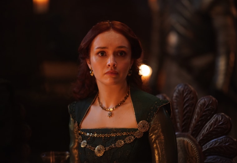 Alicent Hightower (Olivia Cooke) in "House of the Dragon." 