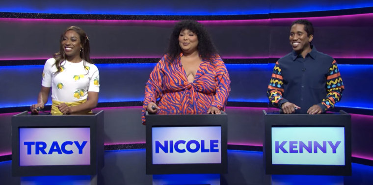 Ego Nwodim, Lizzo and Chris Redd played game show contestants in a hilarious sketch that ended in chaos.