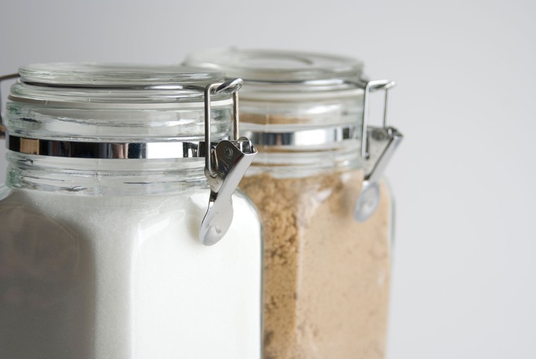 Brown sugar has a much higher moisture content than white sugar.