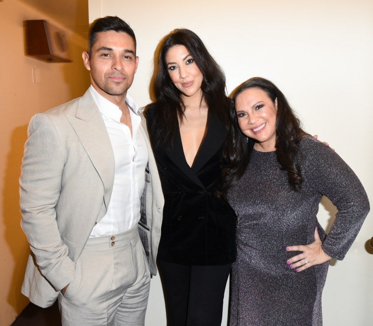 Wilmer Valderrama, Stephanie Beatriz and Gloria Calderon Kellett attend Outfest Fusion Opening Night Gala in Los Angeles on April 8.