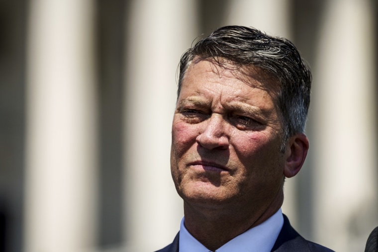 Rep. Ronny Jackson, R-Texas, attends a news conference at the Capitol on Aug. 25, 2021.