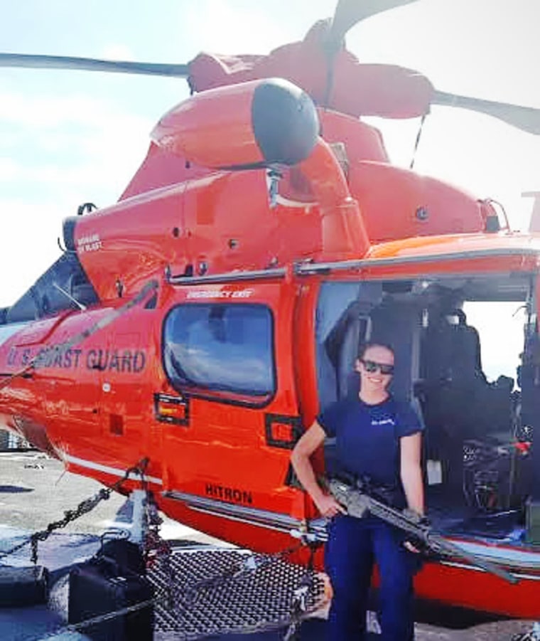 Caroline Schollaert was a member of the U.S. Coast Guard.