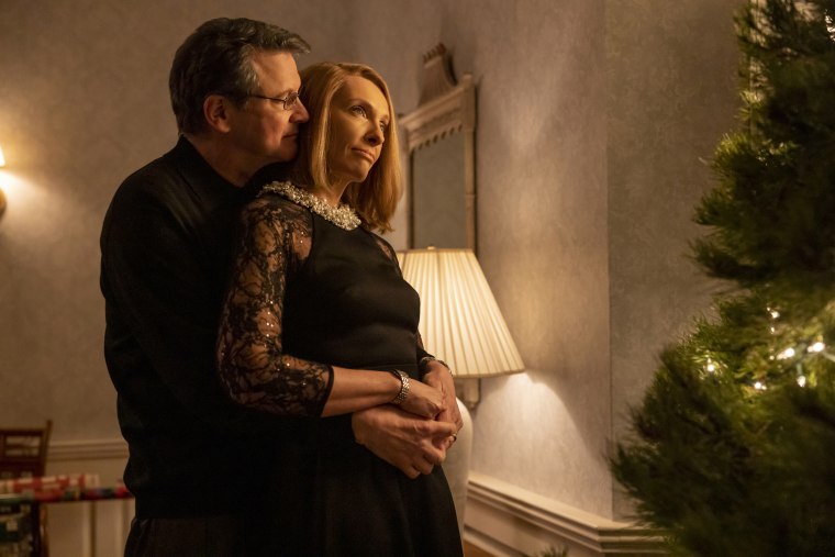 Colin Firth and Toni Collette in "The Staircase".