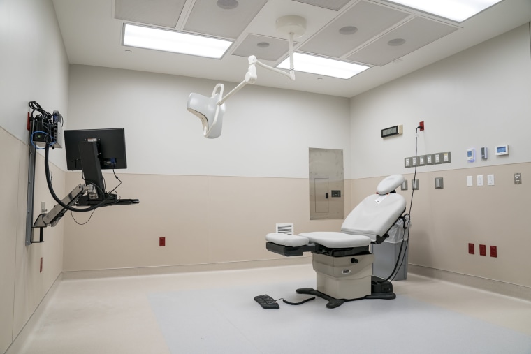 A procedure room in the new Planned Parenthood clinic in Fairview Heights, Ill., Oct. 14, 2019. (Whitney Curtis/The New York Times)