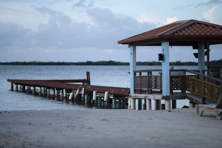 Image: A dock sits at the Jobos Bay National Estuarine Research Reserve in Salinas, Puerto Rico, Tuesday, May 3, 2022.