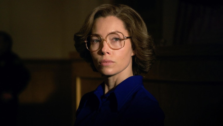 Jessica Biel as Candy Montgomery in "Candy" on Hulu.