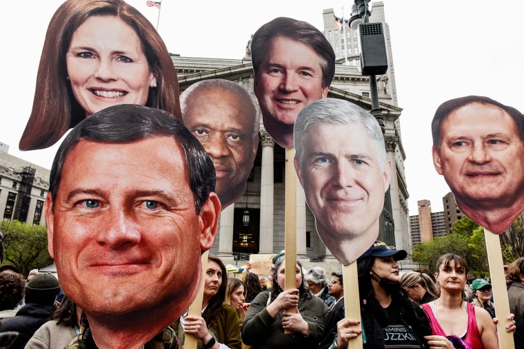 Demonstrators Protest Amid Leaked Supreme Court Draft To Overturn Roe V. Wade